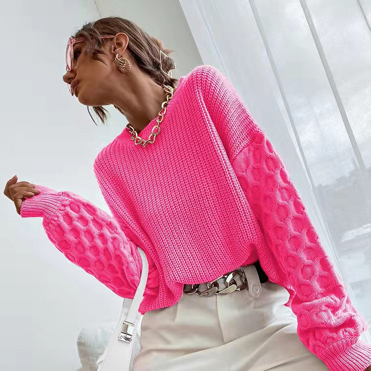 Pull Tricot Col Rond Femme Disponible sur Dressing Chill