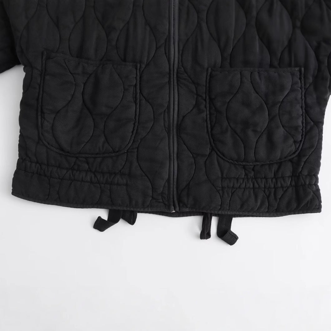 Dressing Chill : Manteau en Coton avec Détails de Poches - Élégance et Confort