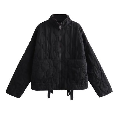Dressing Chill : Manteau en Coton avec Détails de Poches - Élégance et Confort