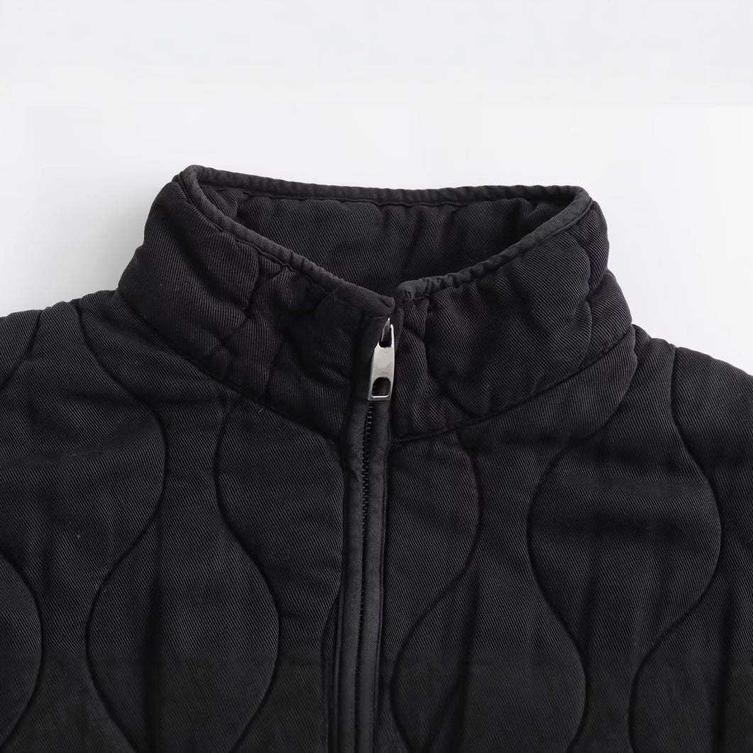 Dressing Chill : Manteau en Coton avec Détails de Poches - Élégance et Confort