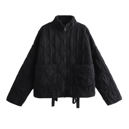 Dressing Chill : Manteau en Coton avec Détails de Poches - Élégance et Confort